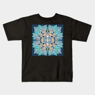 Symmetrical Colorful Flower Design 2 Kids T-Shirt